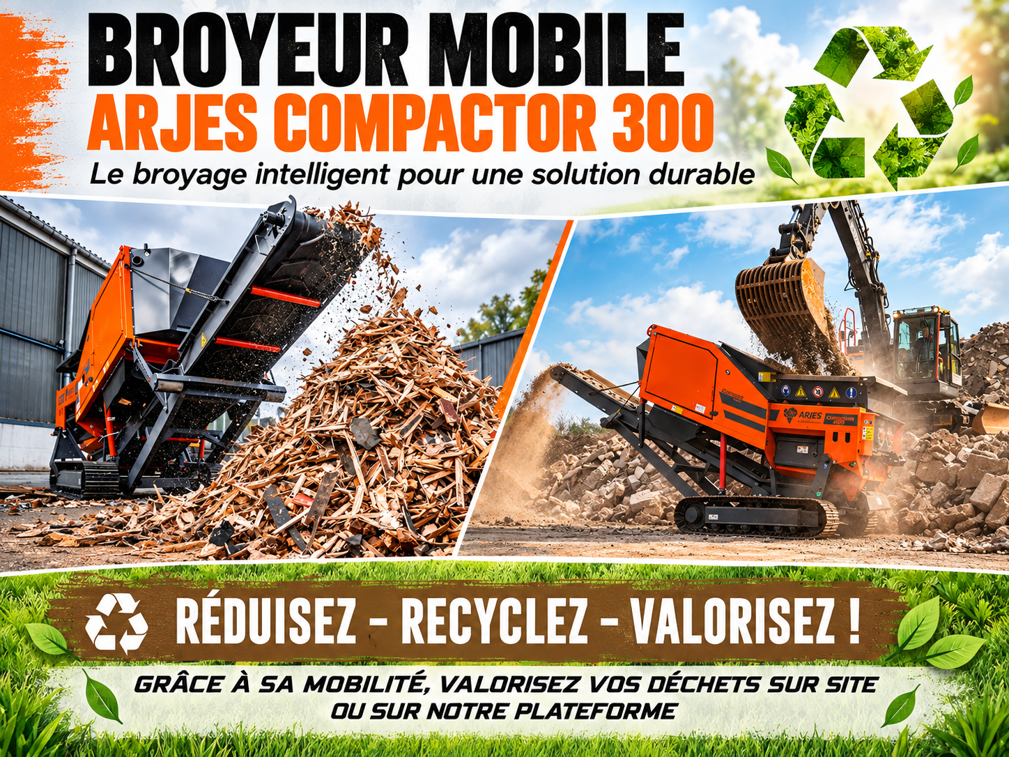 Broyage souche Annecy - Entreprise de broyage a Annecy - Broyage pierres Haute Savoie